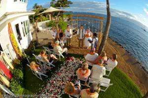 Destination wedding private estate in Lahaina Maui