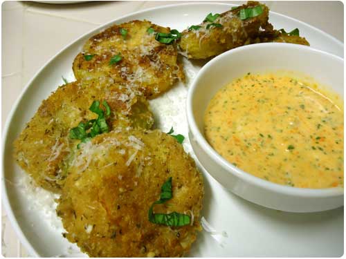 Fried Green Tomatoes Recipe by Maui Chef Christian Jorgensen.