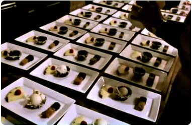 Holiday party desserts made by Chef Christian Jorgensen of Comfort Zone Maui Catering.