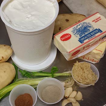 Ingredients for Homemade Mashed Potato Recipe