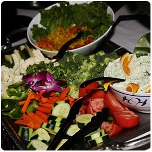 Vegetarian menus and gluten free menus for Maui catering.