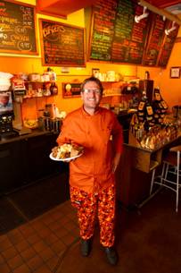 Maui chef Christian Jorgense at his CJs Deli Diner Kaanapali Maui restaurant.