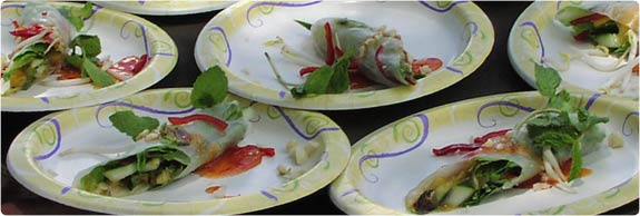 Maui Chef Christian Jorgensen Maui Onion Summer Rolls Recipe Image.